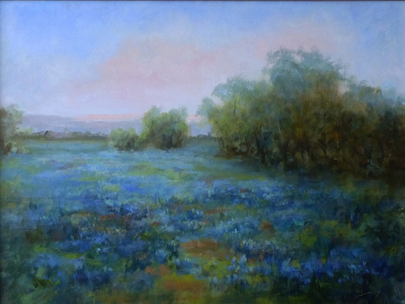 Fields of Blue by artist Janelle Cox